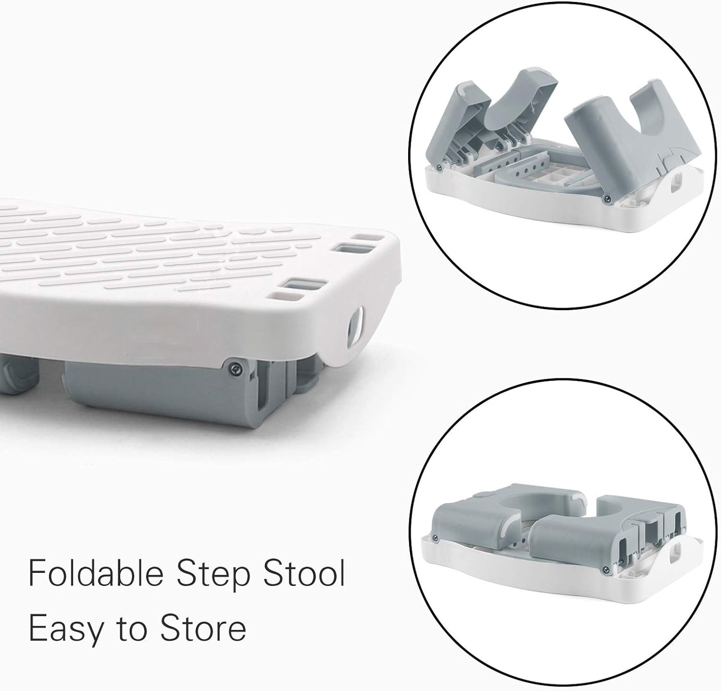 Toddler Step Stool for Bathroom Sink,Foldable Step Stool and Potty Training Toilet Stool with Handrail